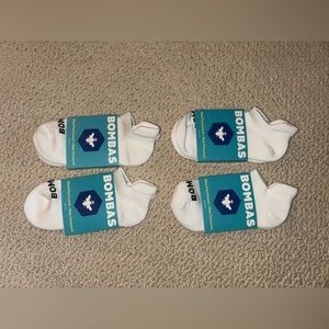 Women's Solids Ankle Sock 4-Pack, White, S, NWT